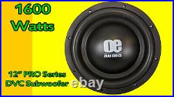 12 INCH 1600 WATTS 2 OHM DUAL VOICE COIL BASS CAR SUBWOOFER HEAVY DUTY Extreme