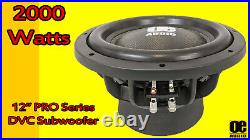 12 INCH 2000 WATTS 4 OHM DUAL VOICE COIL BASS CAR SUBWOOFER HEAVY DUTY Extreme