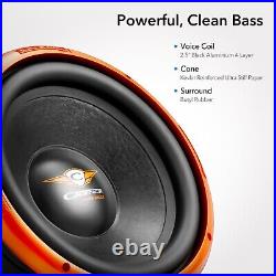 12 Inch Car Audio Subwoofer 1500 Watts Dual 2 Ohm 2.5 VC Cadence Us12d4, Single