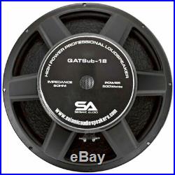 18 Inch PA DJ 1000 Watt Steel Frame Subwoofer Driver 8 Ohm Replacement Sub