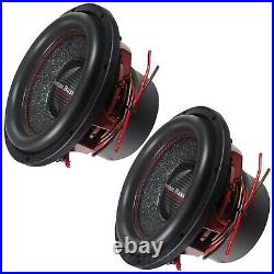 (2) American Bass HAWK-1244 3000W 12 Inch Dual 4 Ohm HAWK Car Subwoofers Pair