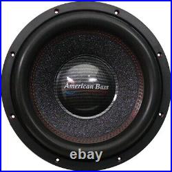 (2) American Bass HAWK-1244 3000W 12 Inch Dual 4 Ohm HAWK Car Subwoofers Pair