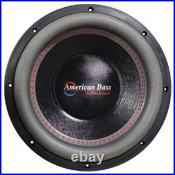 (2) American Bass HD-10D1-V2 10 Inch 4000W Dual 1 Ohm Car Audio Subwoofer Pair