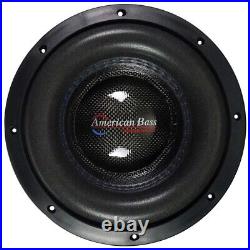 (2) American Bass HD-8D4-V2 8 Inch 800W Dual 4 Ohm HD Car Audio Subwoofer Pair