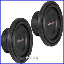 (2) American Bass SL-1044 10 Inch 600W DVC 4 Ohm Shallow Truck Subwoofer Pair