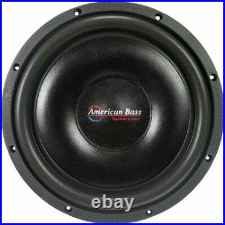 (2) American Bass SL-124 12 Inch 600W SVC 4 Ohm Shallow Truck Subwoofers Pair