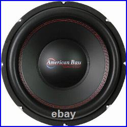 (2) American Bass TITAN-1244 12 Inch 1600W Dual 4 Ohm Car Audio Subwoofer Pair