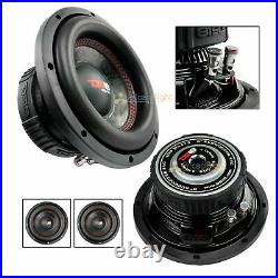 2 DS18 SLC-8S 8 Inch Subwoofer 400 Watts Max Power 4 Ohm Sub Select Series Pair