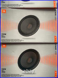 2 JBL STAGE 122D 1Pr. 12 DVC Dual 4 Ohm Subwoofers 12-Inch Woofers 2000 Watts