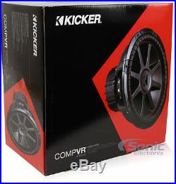 (2) KICKER CVR154 CompVR 2000W 15 Inch CompVR Series Dual 4-Ohm Car Subwoofers
