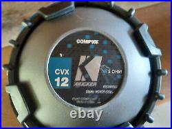 (2) KICKER CompVX 12 Inch Comp VX Dual 2-Ohm Car Subwoofers