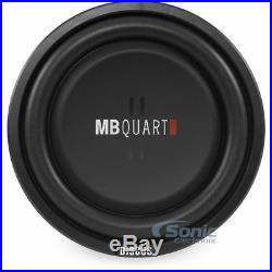 (2) MB QUART DS1-254 400W 10 Inch Dual 4-Ohm Shallow Mount Car Subwoofers/Subs