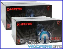 2 Memphis Se1240 12 Subs 400w Single 4-ohm Car Audio Subwoofers Bass Speakers