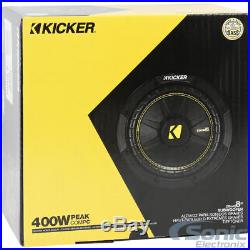 (2) NEW KICKER 44CWCS84 CompC CWCS84 800W 8 Inch CompC 4 Ohm Car Subwoofers