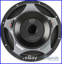 (2) NVX VSW124v2 1200 Watts 12 Inches VS-Series Dual 4-ohm Car Audio Subwoofer