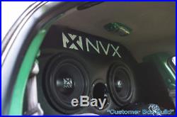 (2) New! NVX VCW102 1500W 10 Inches 2-ohm Car Audio Power Subwoofers Package