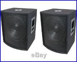 (2-PACK) MCM 555-10320 PAIR OF 15 Inch Speaker Subwoofer 700W 8 ohm DJ / PA