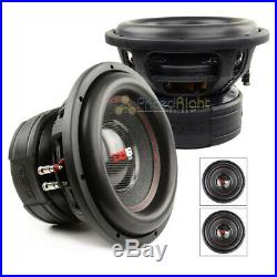 2 Pack DS18 EXL-XXB12.4D 12 Inch Subwoofer 4000 Watts Max Dual 4 Ohm Competition