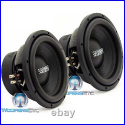 2 Sundown Audio E-10 V4 D4 10 500w Rms Dual 4-ohm Subwoofer Bass Speakers New