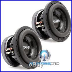 (2) Sundown Audio Sd-2 8 D2 8 Subs Dual 2 Ohm Shallow Bass Subwoofers New