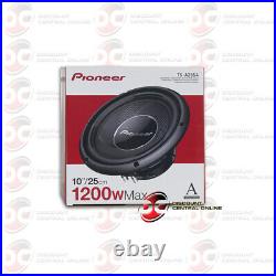 2 x PIONEER TS-A25S4 10-INCH 10 SINGLE VOICE COIL 4-OHM CAR SUBWOOFER 1200W MAX