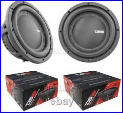 2x DS18 IXS12.4S 12 Shallow Mount Subwoofers 3200W SVC 4 ohm Thin Car Bass Subs
