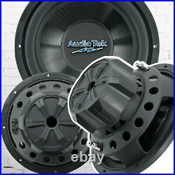2x New Audiotek 10 Inch 1400 Watts Car Audio Subwoofer with4 Ohm Power 2 10 SUB