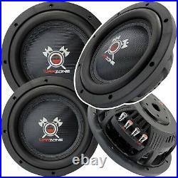 2x Warzone 10 Inch 1200 Watt Car Audio Shallow Subwoofer with 4Ohm DVC Power (Two)