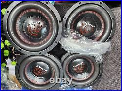(4) New Massive Audio GTX 84 800 Watt 8 Inch Dual 4 Ohm Car Audio Sub Subwoofer