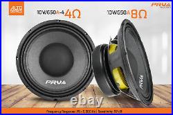 4x PRV Audio 10W650A Midbass ALTO PRO Audio 10 Speakers 8 Ohm 650 Watts Woofer