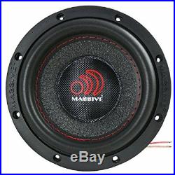 8 Inch Car Audio Subwoofer Dual Voice Coil 4 Ohm 1200W Massive Summo 84 2 Pack