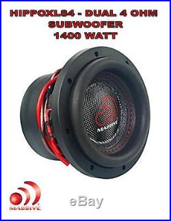 8 Inch Car Audio Subwoofer Dual Voice Coil 4 Ohm 1400W Massive Hippo XL 84
