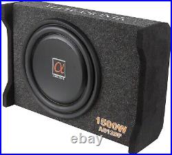 Alphasonik As12df 12 1500 Watts 4ohm Down Fire Shallow Mount Enclosed Subwoofer