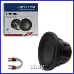 Alpine R-W10D4 10-inch 10 Dual 4-ohm Car Audio Subwoofer 2250W Max