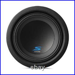 Alpine S-W8D4 8 Inch S-Series Dual 4 Ohm Voice Coil High-Performance Subwoofers