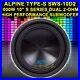 Alpine Sws-10d2 1000w 10 Inch Dual 2-ohm Car Subwoofer High Performance Type S
