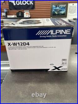 Alpine X-W12D4 12 Inch 2700W Dual 4 Ohm X-series Audio Power Subwoofer OPENBOX