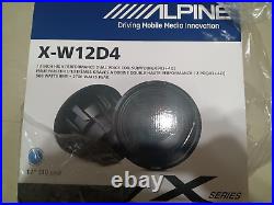 Alpine X-W12D4 12 Inch Dual 4 Ohm X-series Audio Power Subwoofer