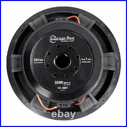 American Bass 18 Inch Dual 1 Ohm Voice Coil 2000 Watt Subwoofer Speaker (Used)