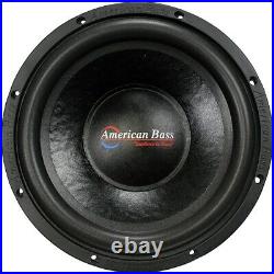American Bass DX-10 Package 600W 10 Inch SVC 4 Ohm Subwoofer & QBomb Sub Box