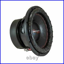 American Bass ELITE E-1244 12 Inch 1200W RMS Dual 4 Ohm Subwoofer 12 D4 Sub