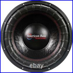 American Bass ELITE E-1544 15 Inch 2400W Dual 4 Ohm Car Audio 15 Subwoofer