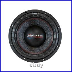 American Bass GODFATHER GF-1211 12 Inch 6000W Dual 1 Ohm 12 Car Subwoofer