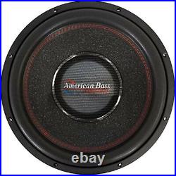American Bass HAWK 15 Inch Dual 4 Ohm Voice Coil 3000 Watt Subwoofer Speaker wi