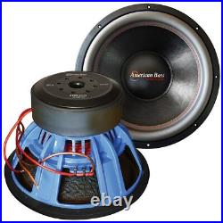 American Bass HD-15D1-V2 15 Inch 4000W Dual 1 Ohm Car Audio Subwoofer HD 15
