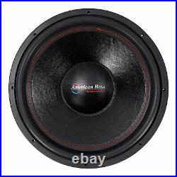 American Bass HD 18 D1 18 Inch Dual 1 Ohm Voice Coil 2000 Watt Subwoofer Speaker