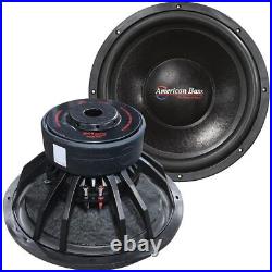 American Bass TITAN-1544 15 Inch 3000W DVC 4 Ohm Car Audio Subwoofer TITAN