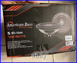 American Bass XD-1044 10 Inch 1000W Dual 4 Ohm Subwoofer 10