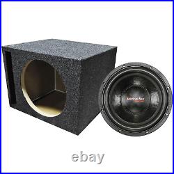 American Bass XD-1222 Package 12 Inch 1000W Dual 2 Ohm Subwoofer & Ported Box