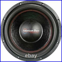 American Bass XD-1244 Package 12 Inch 1000W Dual 4 Ohm Subwoofer & Ported Box